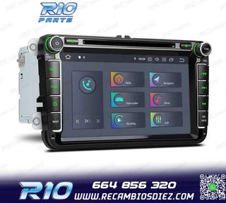 RADIO GPS ANDROID 11 PARA VOLKSWAGEN VW SEAT SKODA CARPLAY F