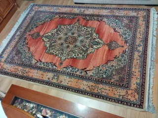 Alfombra de lana multicolor