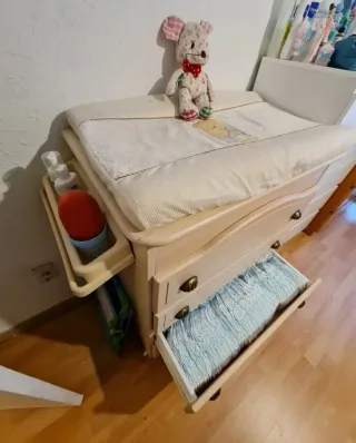 Cambiador bebé con bañera