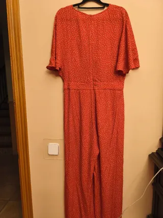 Mono Mango Rojo Estampado