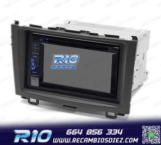MARCO NEGRO RADIO 2-DIN PARA HONDA CR-V 07-11