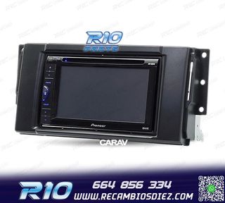 MARCO NEGRO RADIO 2-DIN PARA LAND ROVER FREELANDER DISCOVERY