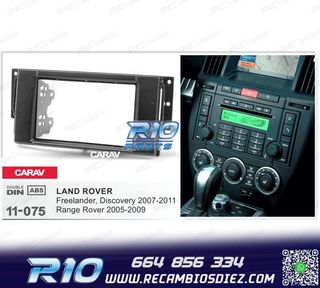 MARCO NEGRO RADIO 2-DIN PARA LAND ROVER FREELANDER DISCOVERY