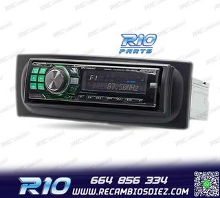 MARCO NEGRO RADIO 1-DIN PARA RENAULT MEGANE I SCENIC 96-03