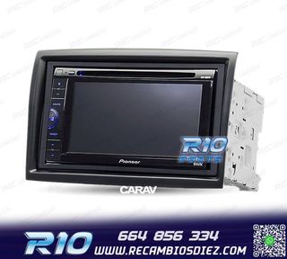 MARCO NEGRO RADIO 2-DIN PARA CITROEN JUMPER PEUGEOT BOXER FI