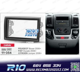 MARCO NEGRO RADIO 2-DIN PARA CITROEN JUMPER PEUGEOT BOXER FI