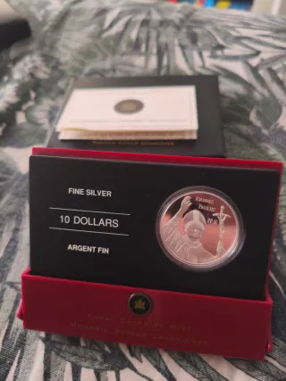 Moneda Plata 10 Dólares Juan Pablo II