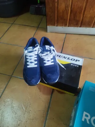 Zapatos de seguridad Dunlop azules