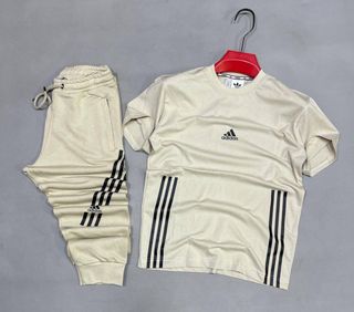 Chándal Adidas Hombre Beige Bordado