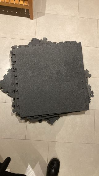 Suelo puzzle Decathlon negro
