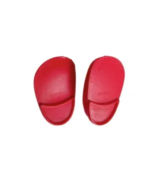 Antiguos zapatos rojos de botón originales Famosa