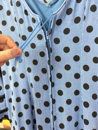 Traje de Flamenca lunares azul