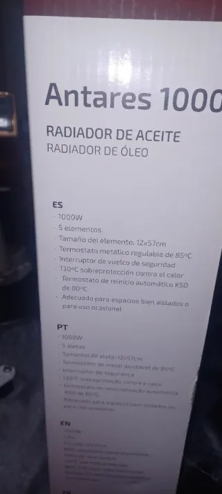 Radiador Ufesa Antares 1000w