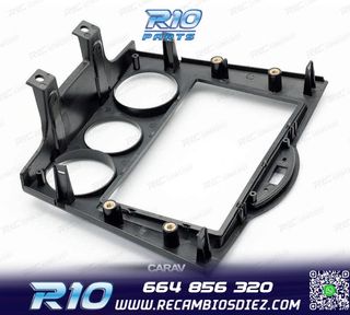 MARCO NEGRO BRILLO RADIO 2-DIN PARA MAZDA RX-8 03-08 AIRE AC