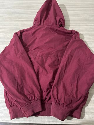 Giacca bordeaux, con cappuccio