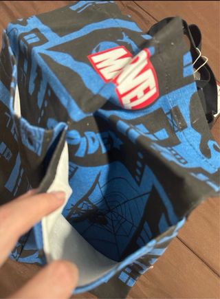 Bolso Totte Marvel Spiderman Azul Lona