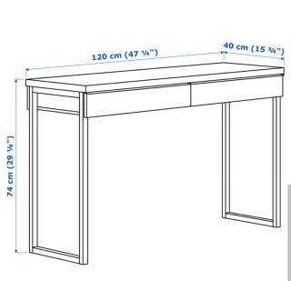 Escritorio BESTÅ BURS Ikea Blanco