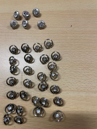 Botones Fantasía Negros y Dorados