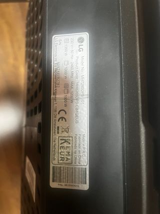 Microondas LG Smart Inverter Negro