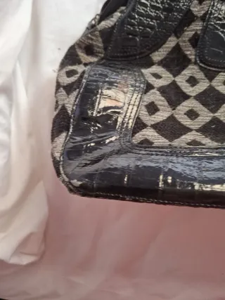 Bolso Adolfo Dominguez Negro y Plateado y otros