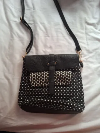 Bolso Adolfo Dominguez Negro y Plateado y otros