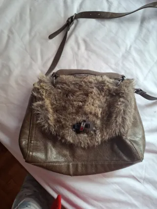 Bolso Adolfo Dominguez Negro y Plateado y otros