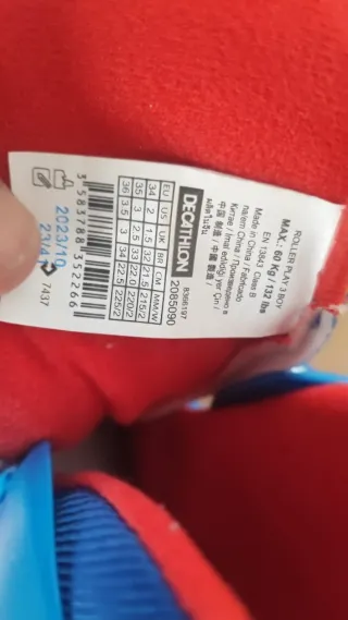 Patines en línea Decathlon Azules Talla 34-36