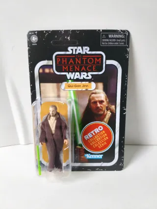 Star Wars Qui-Gon Jinn Figura Retro Kenner
