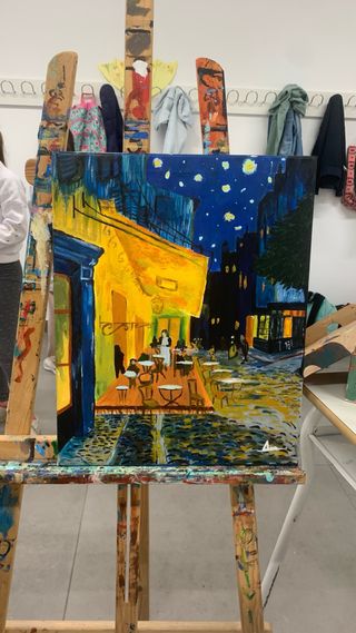 Cuadro Van Gogh Terraza de Café Noche