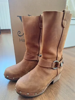 Botas XUZ piel marrón talla 36
