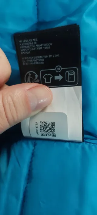 Chaqueta The North Face azul invierno