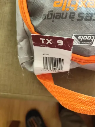 Cadenas para nieve textiles sin usar