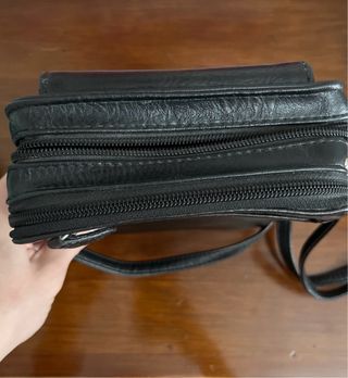 Bandolera Matties Piel Negra