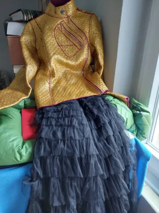 Chaqueta Custo Dorada Lana y Oro