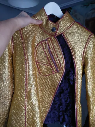 Chaqueta Custo Dorada Lana y Oro