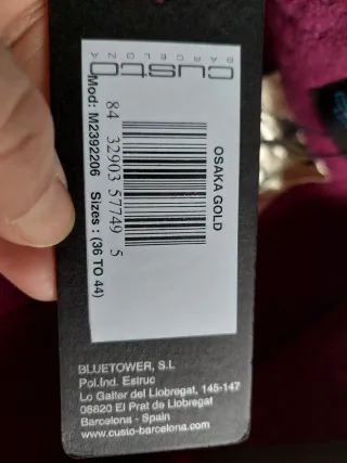 Chaqueta Custo Dorada Lana y Oro