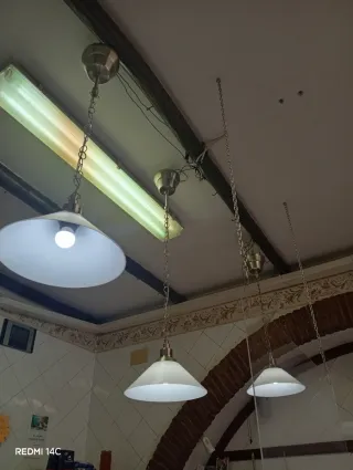 Lámparas colgantes metálicas