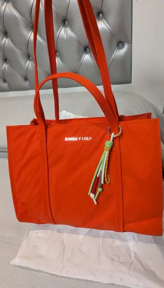 Bolso shopper Bimba y Lola naranja