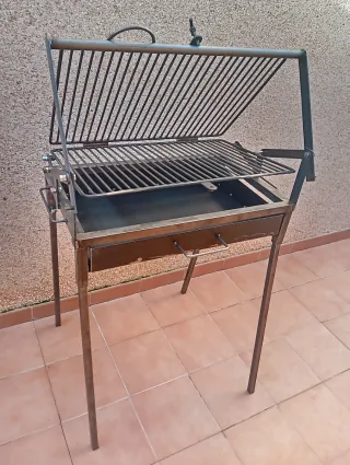 Barbacoa parrilla giratoria