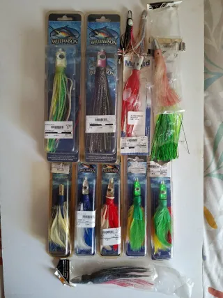 Lote Señuelos de pesca curricán Williamson