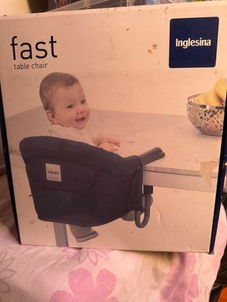 Silla de mesa Inglesina Fast en su caja