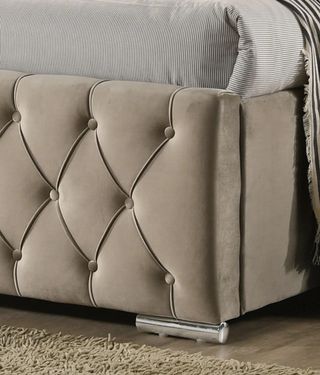 Cama tapizada terciopelo ¡ENVIO Y PAGO EN CASA!