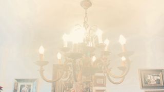 Lámpara de techo de bronce estilo clásico