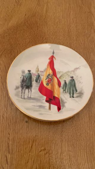 Plato Guardia Civil porcelana