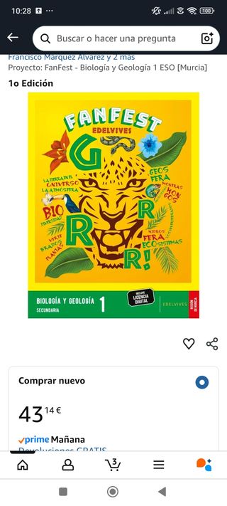 Biología y Geología A ESTRENAR, Fanfest, 1 ESO