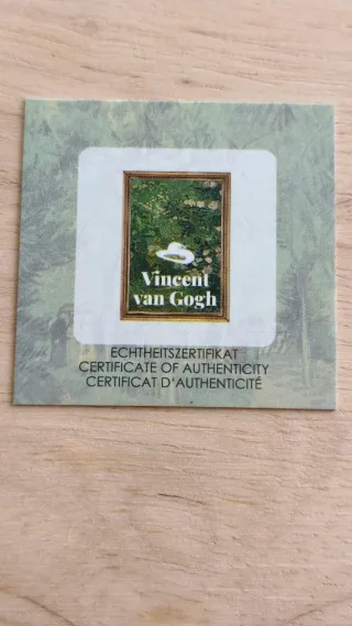 Moneda de Oro 999 EL ROSAL Van Gogh 24K