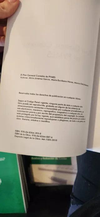 El Plan General Contable de PYMES