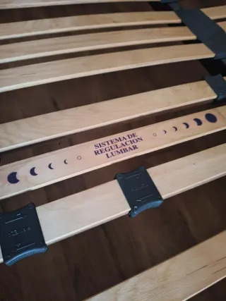 Somier 120cm láminas con patas desmontables