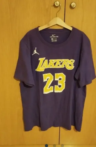 Camiseta Jordan Lakers 23 Morada
