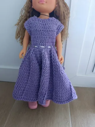 Vestido Morado Nancy con Tocado